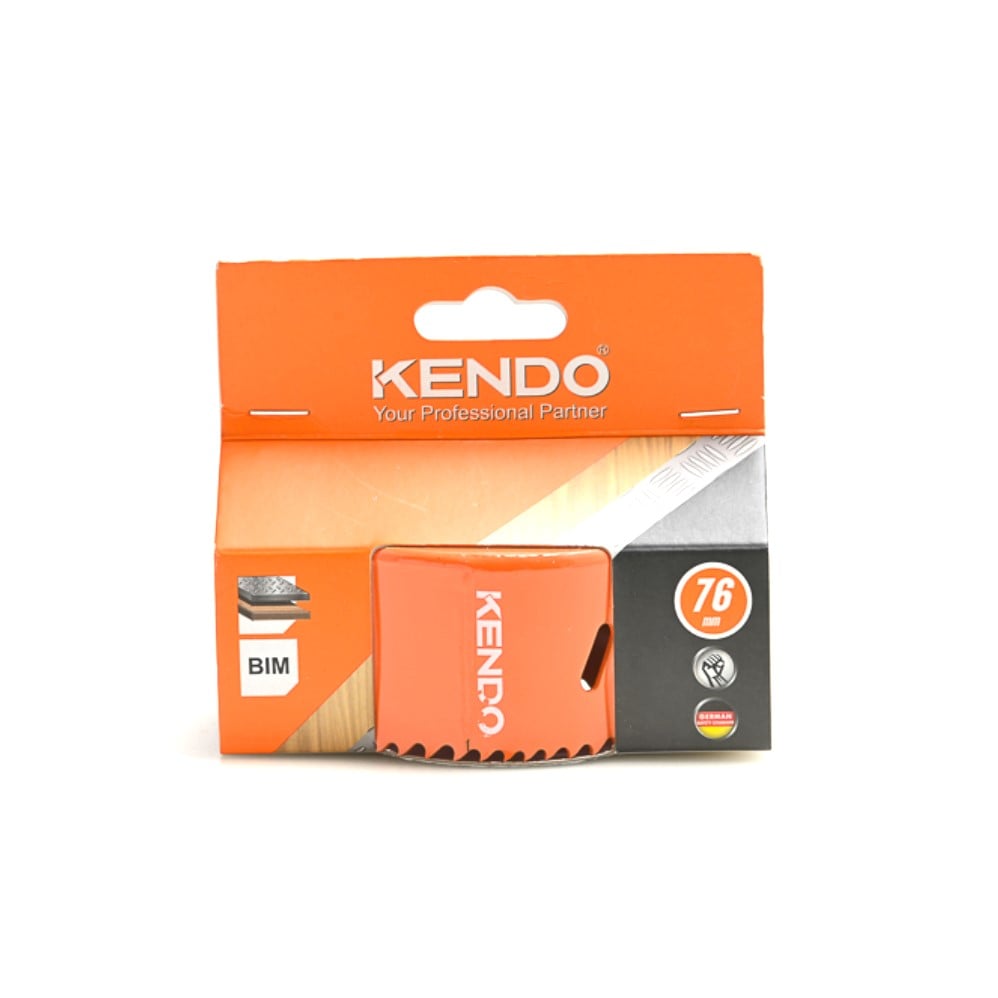 SKI - สกี จำหน่ายสินค้าหลากหลาย และคุณภาพดี | KENDO 41007627 โฮลซอเจาะเหล็ก 76 mm. (1 ชิ้น/แพ็ค) แบบลึก
